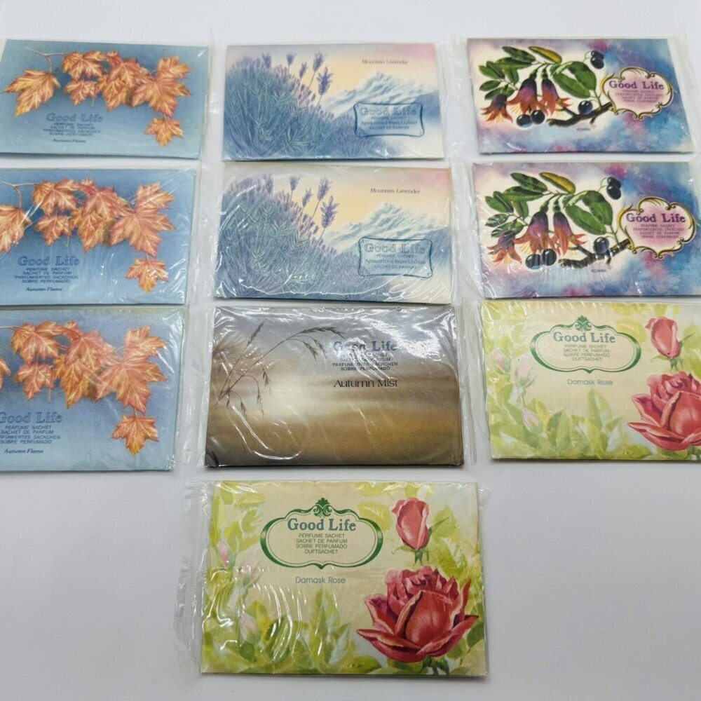 Vintage Good Life Perfume Sachets Made In New Zealand Lot Of 10